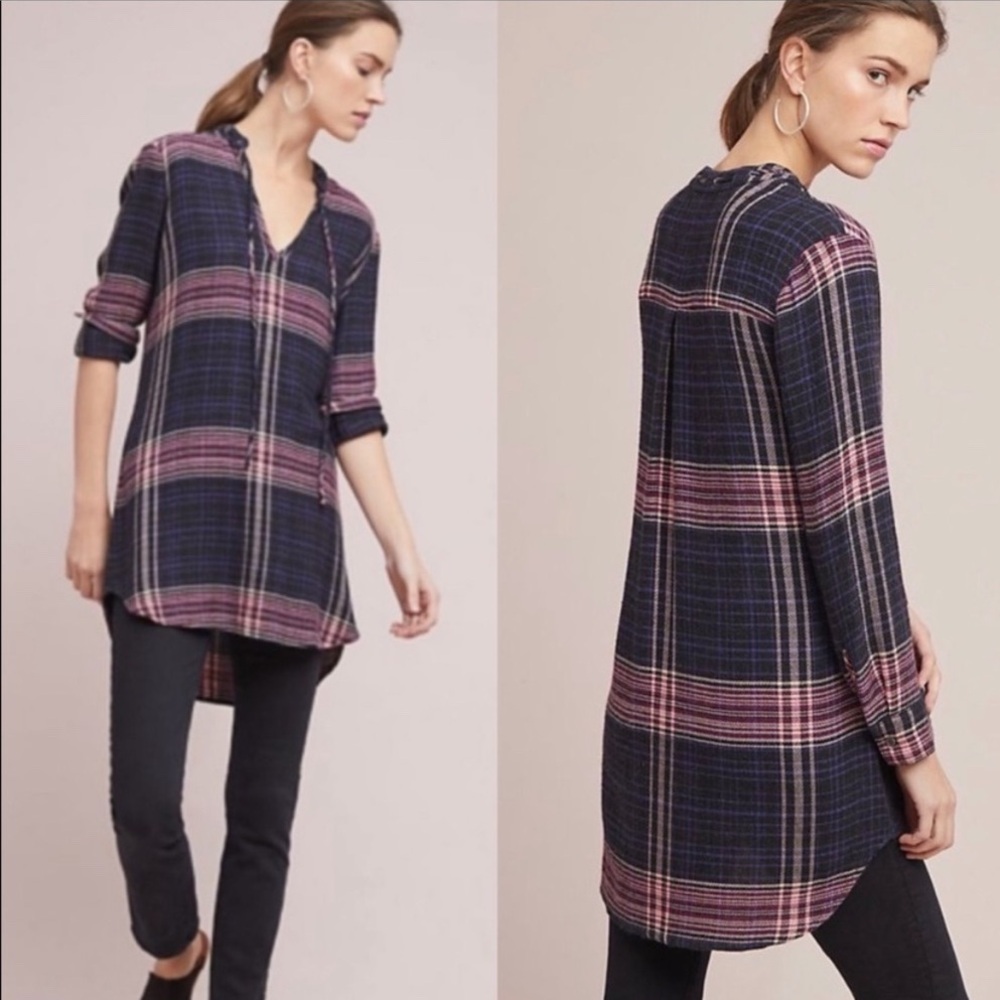 Anhropologie Cloth & Stone Versify Tunic Dress Size Small
